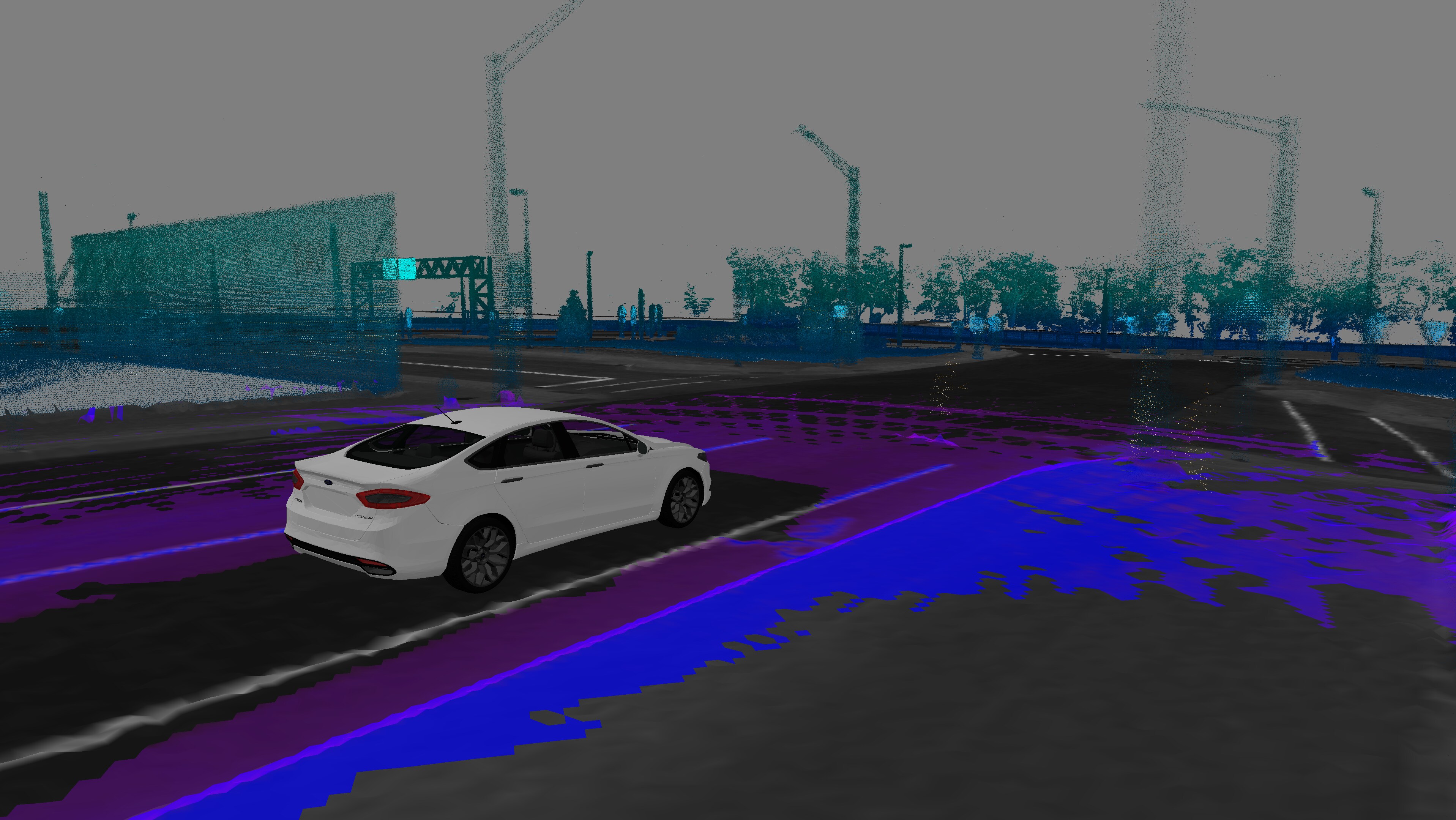 Fusion Hybrid Research Vehicle 3D Map
